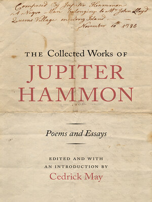 cover image of The Collected Works of Jupiter Hammon